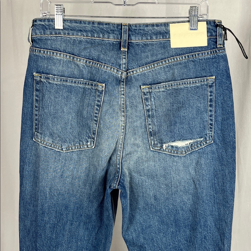 NWOT GRLFRND‎ The Karolina High Rise Straight Crop in Sedona Blue. - Picture 6 of 12